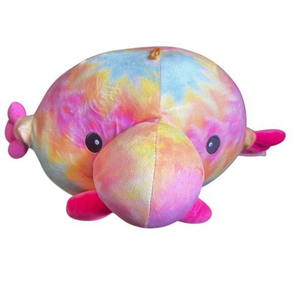 Fiesta Other - Rainbow Tie-Dye Blobfish Plush Toy By Fiesta 2019 22" Squishy Soft Stuffed Anima